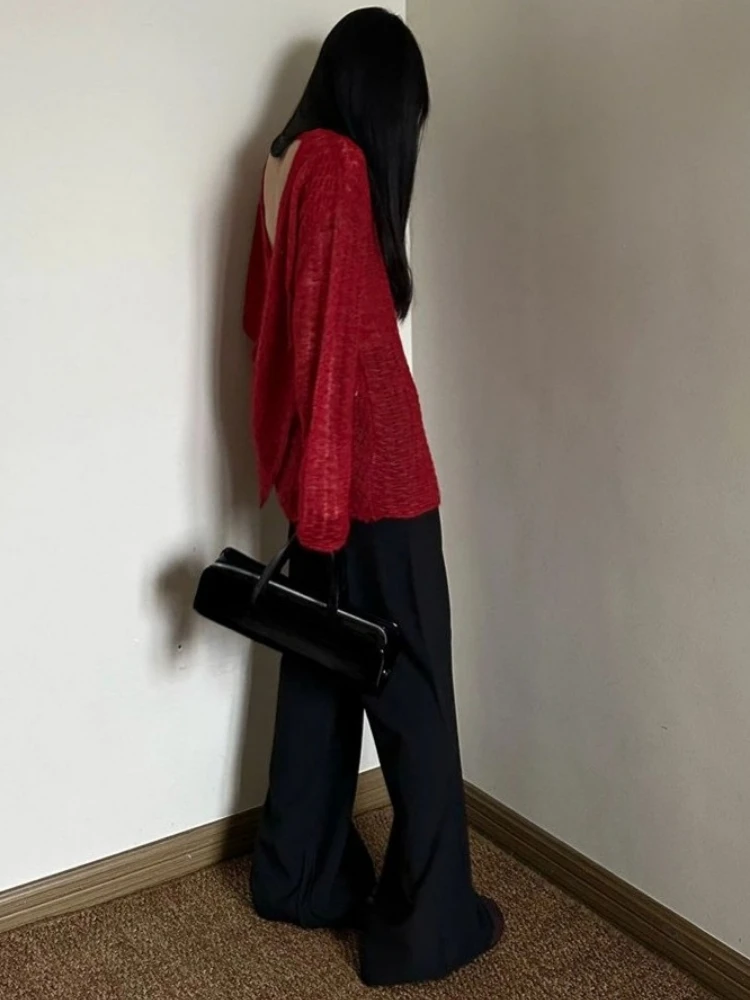 Y2K See-Through Knitted Women' - Embroidery recension och pris